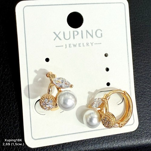 Сережки Xuping18К 20578 (1.5см) 